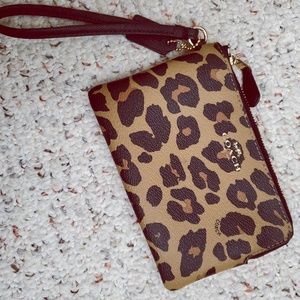 Coach Cheetah Print Wristlet